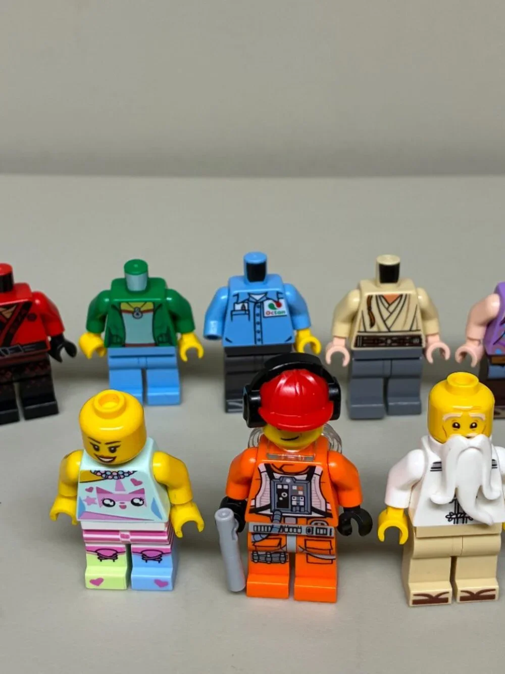 LEGO Minifigure Lot Mixed Figures Pieces Torsos Heads Minecraft Ninjago